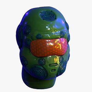 3D 3D Gas mask respirator scifi futuristic model 3D