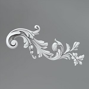 3d classical decoration ornamental model