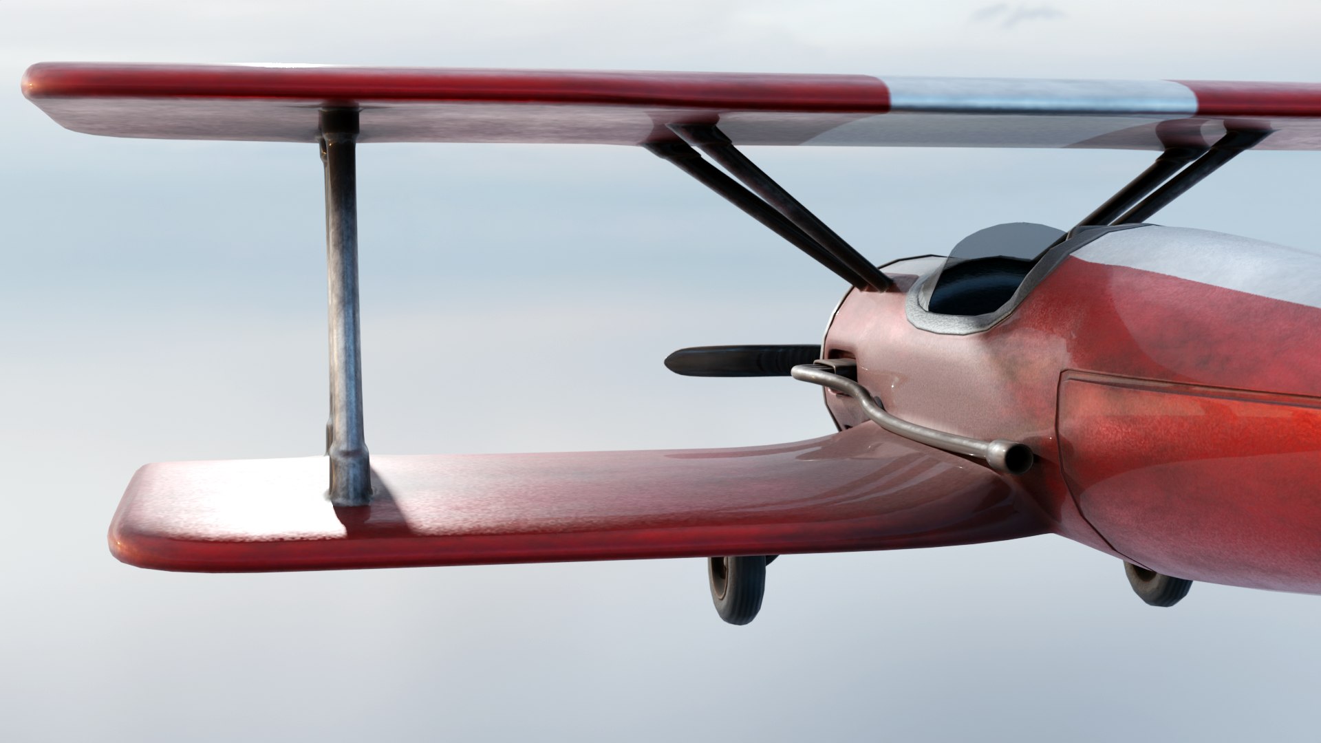 3D Modern Biplane Model - TurboSquid 2426161