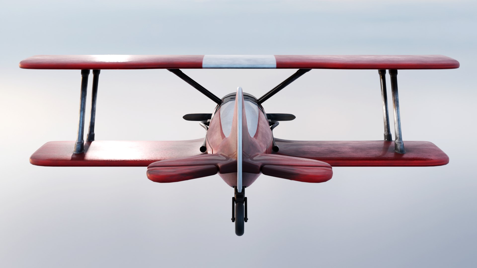 3D Modern Biplane Model - TurboSquid 2426161