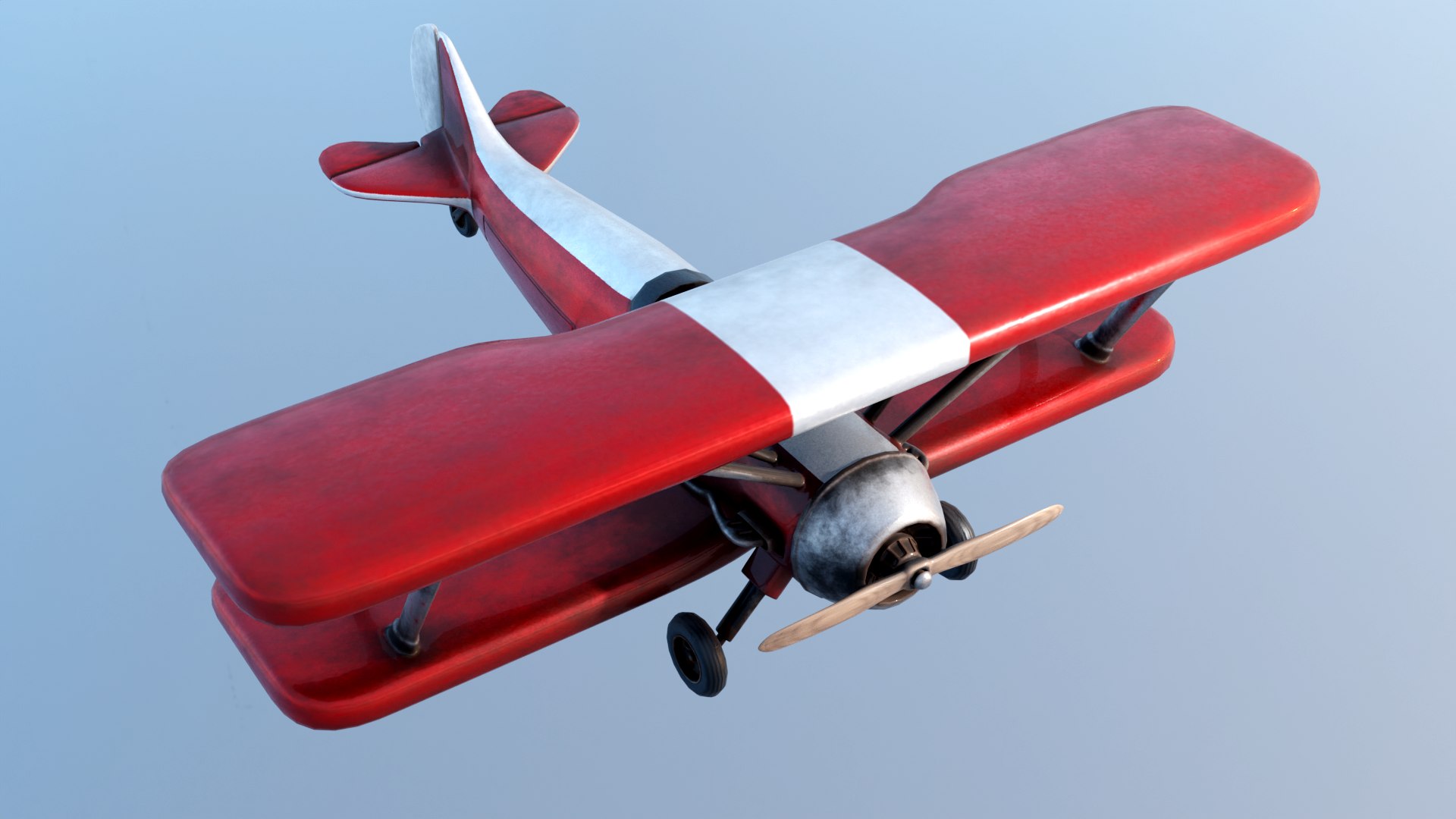 3D Modern Biplane Model - TurboSquid 2426161