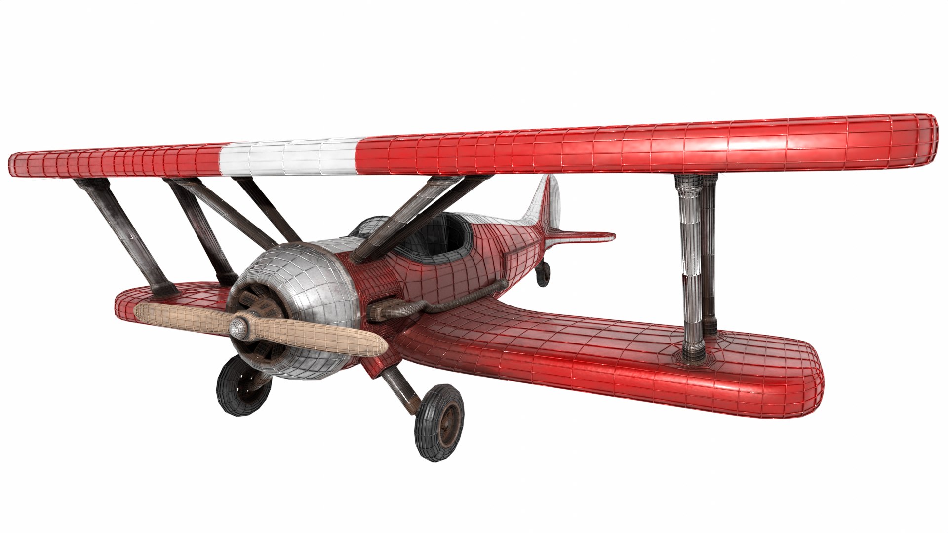 3D Modern Biplane Model - TurboSquid 2426161