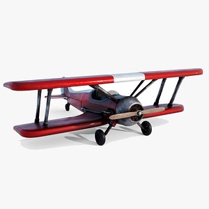 3D Modern Biplane model