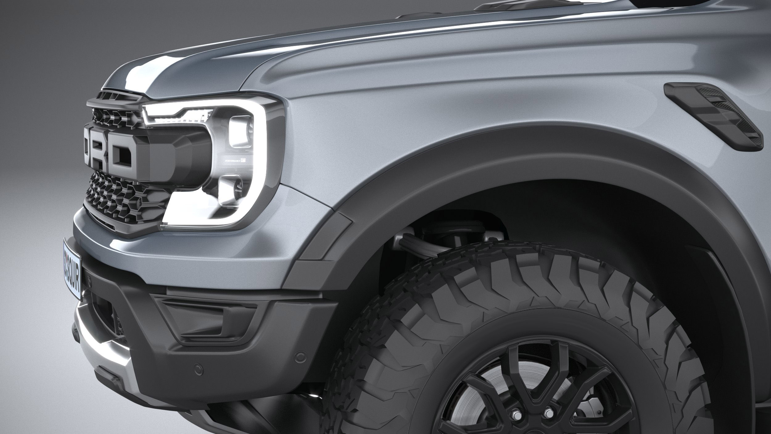 modelo 3d Ford Ranger Raptor 2023 - TurboSquid 2004477