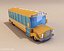 Bloco de caminhões de caminhão de ônibus Low Poly