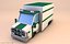 Bloco de caminhões de caminhão de ônibus Low Poly