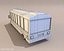 Bloco de caminhões de caminhão de ônibus Low Poly