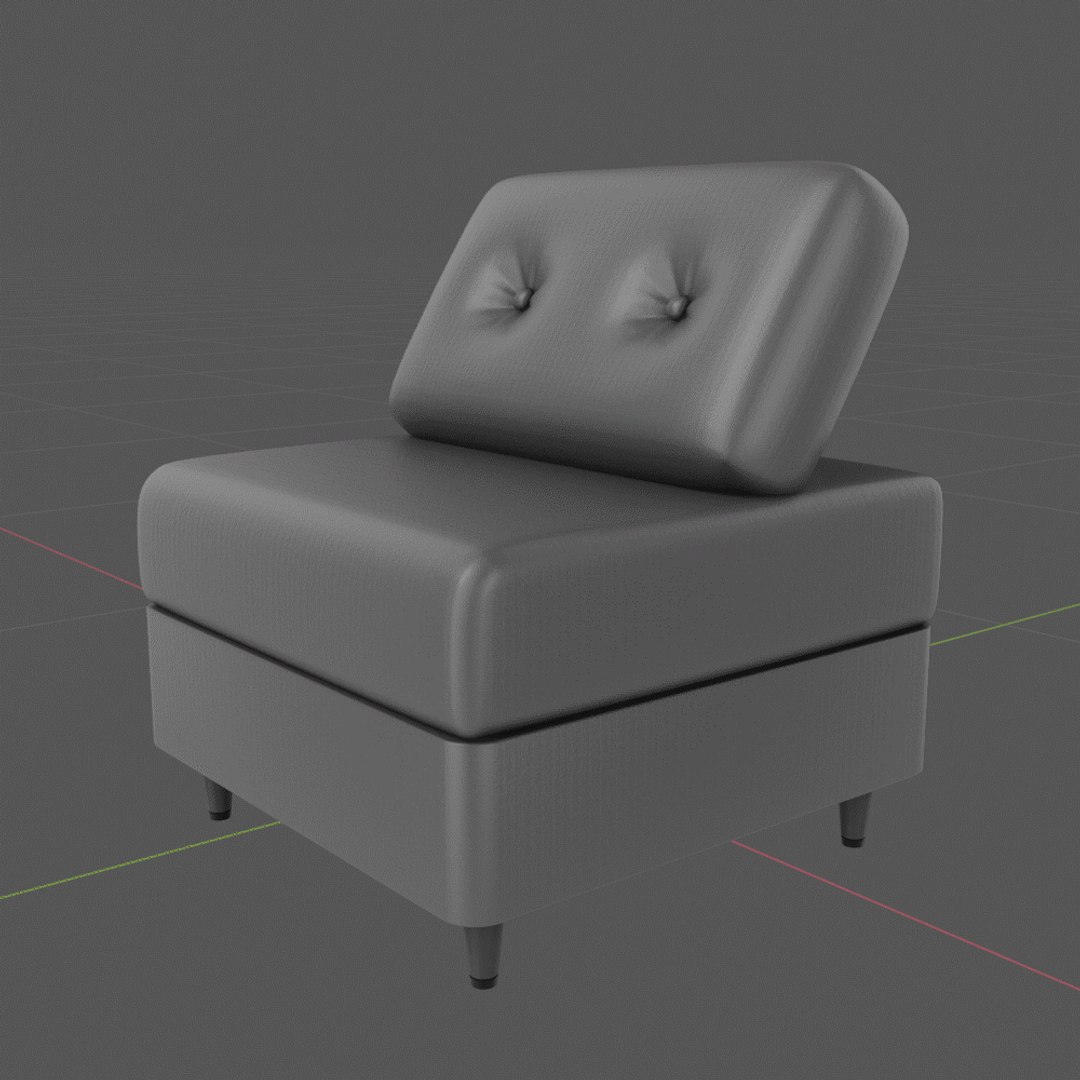 3D Couch Chest - TurboSquid 1666175