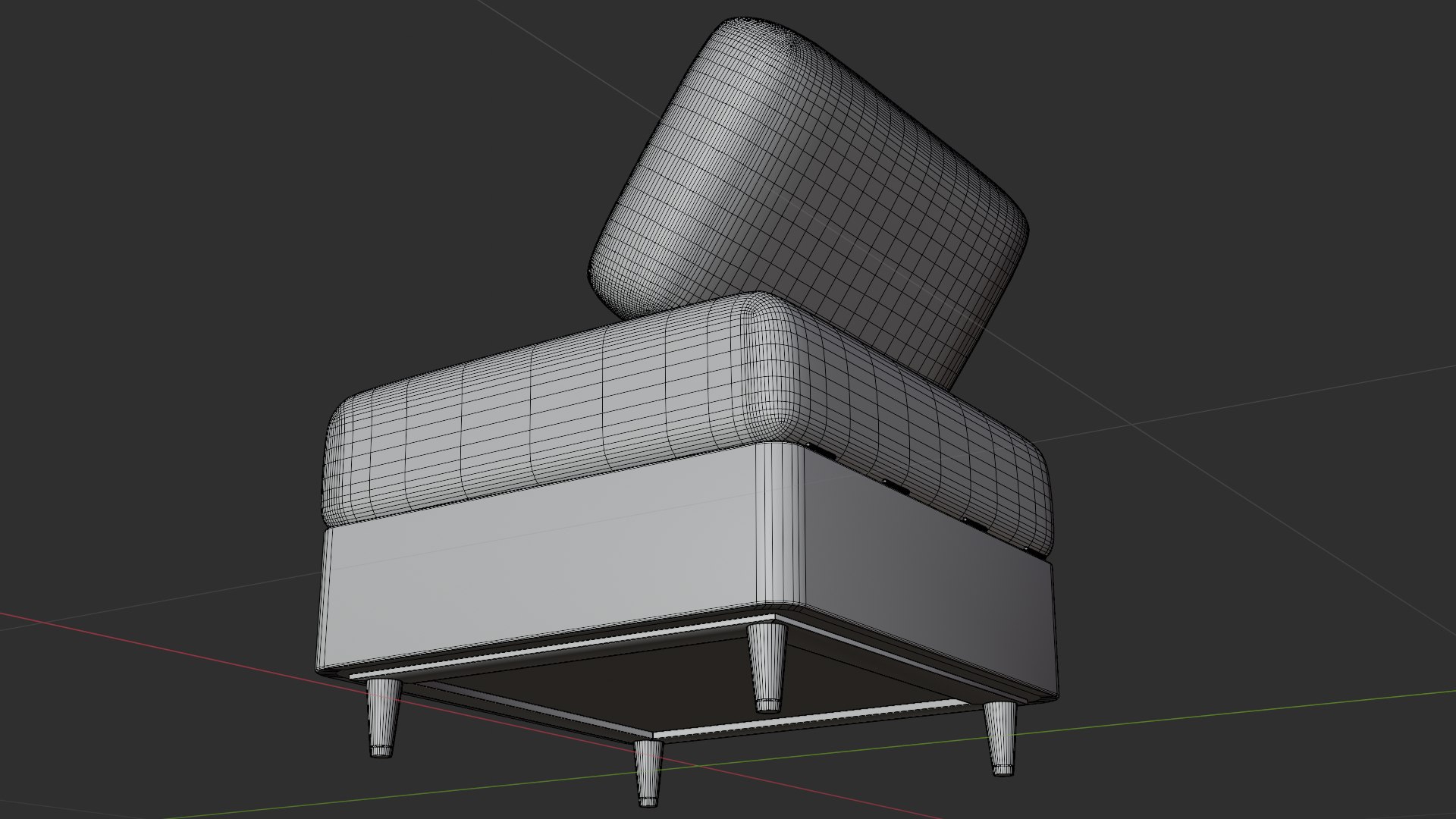 3D Couch Chest - TurboSquid 1666175