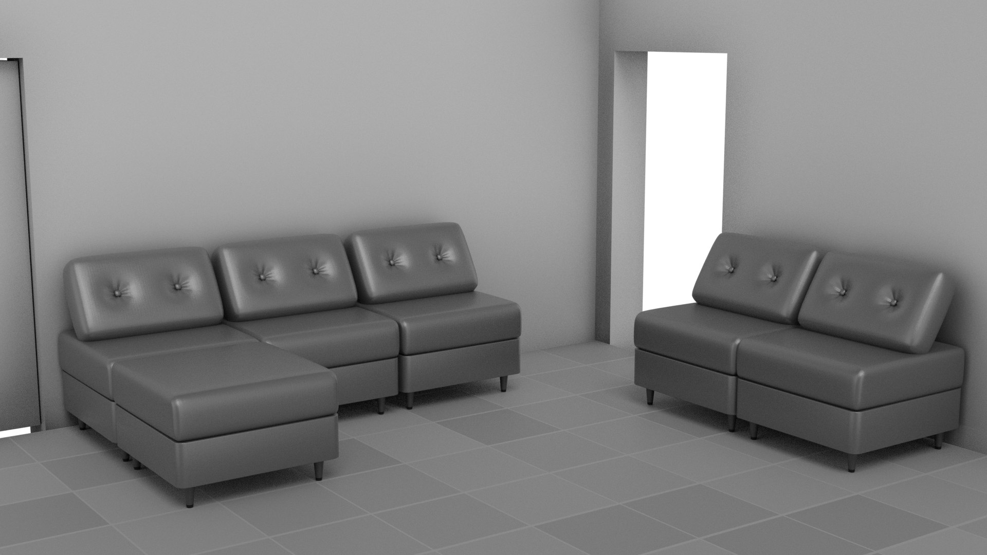 3D Couch Chest - TurboSquid 1666175