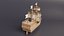 Bateau pirate low-poly