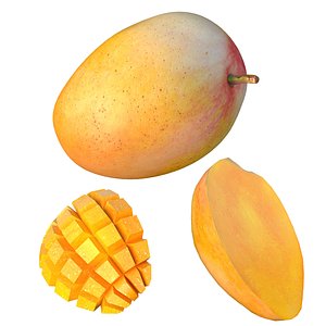 3D Mango fruit 01