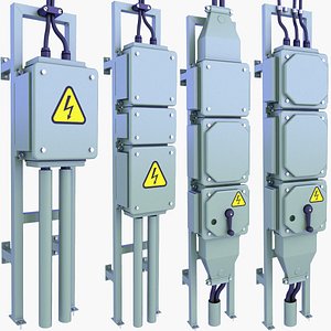 Professional Electrical Switchgear Box Cabinets v9 model