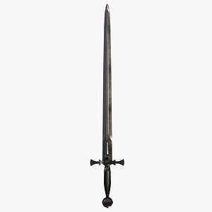 sword knight metallic 3D model