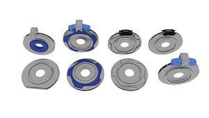 3D brake rotor hide model