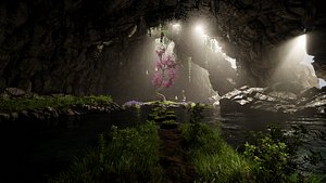 3D Sacred Tree Scene