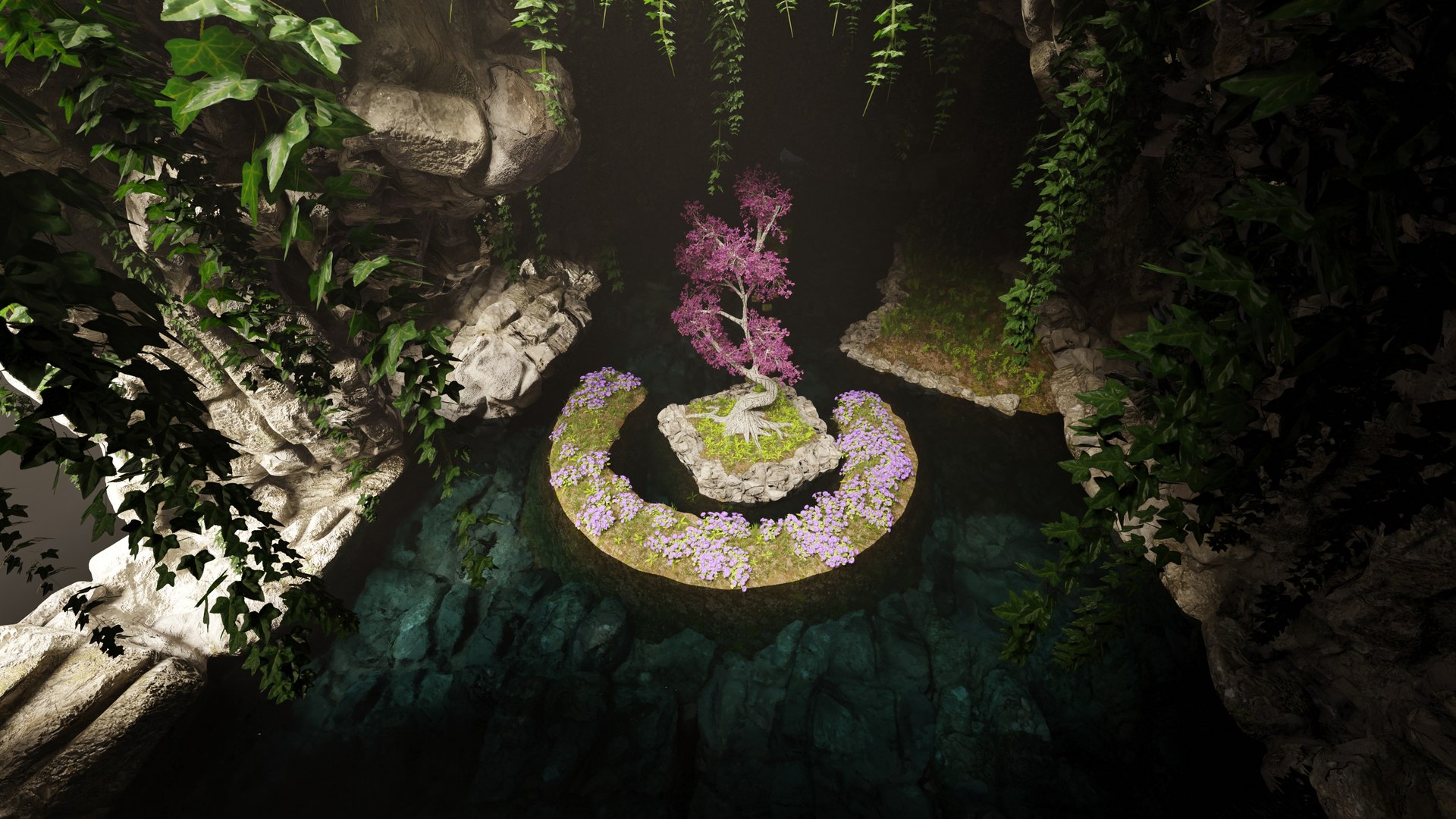 3D Sacred Tree Scene - TurboSquid 1898172