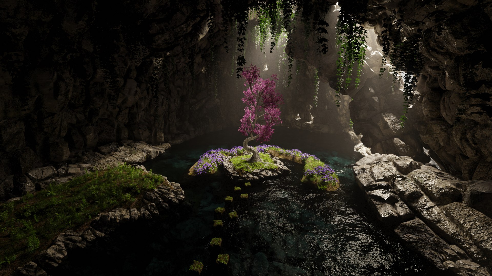 3D Sacred Tree Scene - TurboSquid 1898172