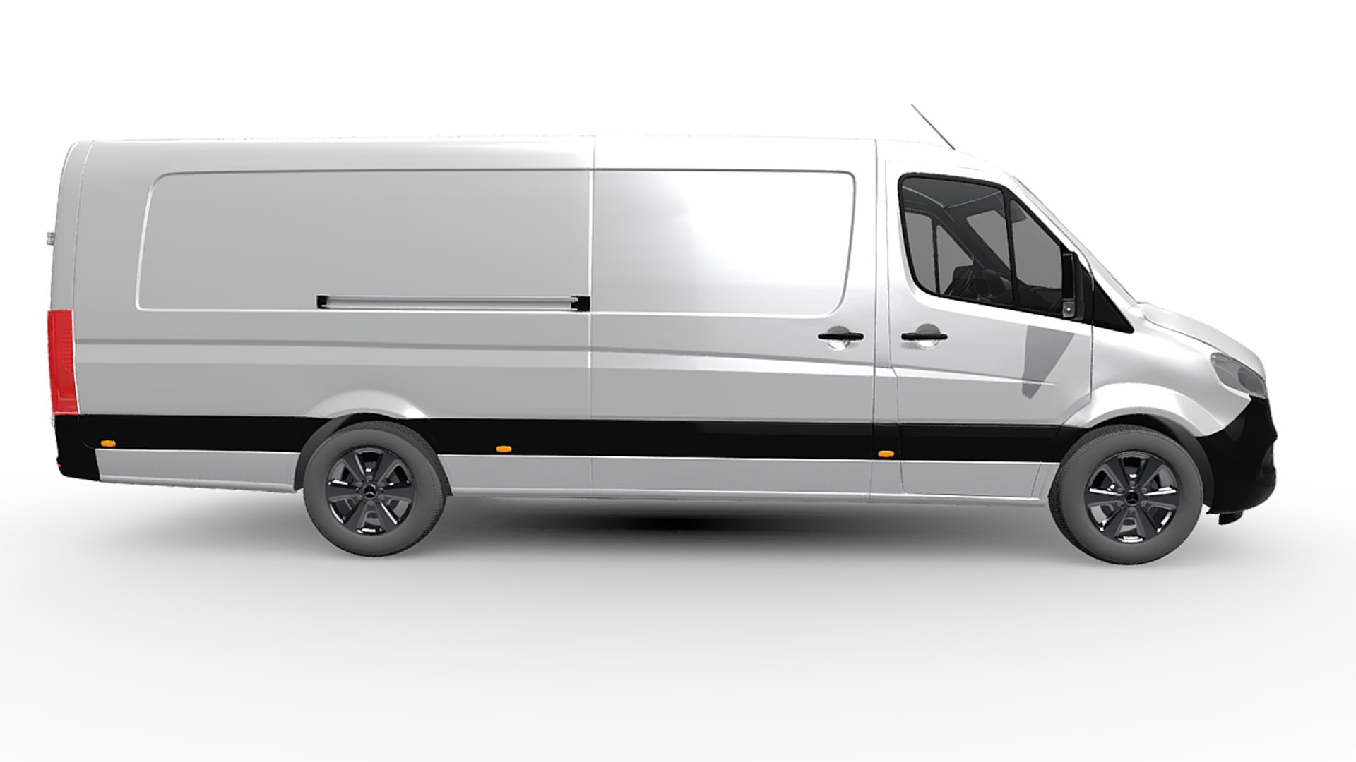 New Mercedes-Benz Sprinter Cargo Van H1 L4 3D Model - TurboSquid 2260260