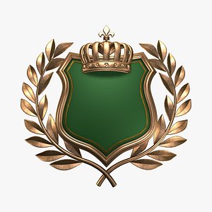 3D Crest Shield Royal