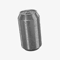 350ml can condensation 3D model