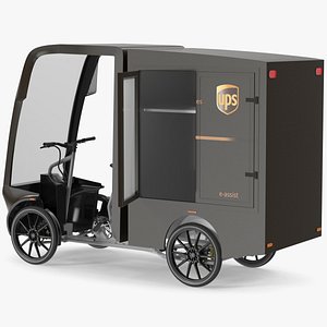 3D model Delivery Bike EAV UPS Rigged for Maya