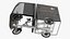 3D model Delivery Bike EAV UPS Rigged for Maya