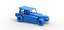 Vintage Dirt Modified stock car Version 6 while turning Scale 1 to 25