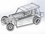 Vintage Dirt Modified stock car Version 6 while turning Scale 1 to 25