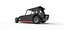 Vintage Dirt Modified stock car Version 6 while turning Scale 1 to 25