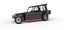 Vintage Dirt Modified stock car Version 6 while turning Scale 1 to 25