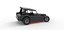 Vintage Dirt Modified stock car Version 6 while turning Scale 1 to 25