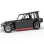 Vintage Dirt Modified stock car Version 6 while turning Scale 1 to 25