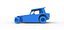 Vintage Dirt Modified stock car Version 6 while turning Scale 1 to 25