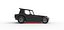 Vintage Dirt Modified stock car Version 6 while turning Scale 1 to 25