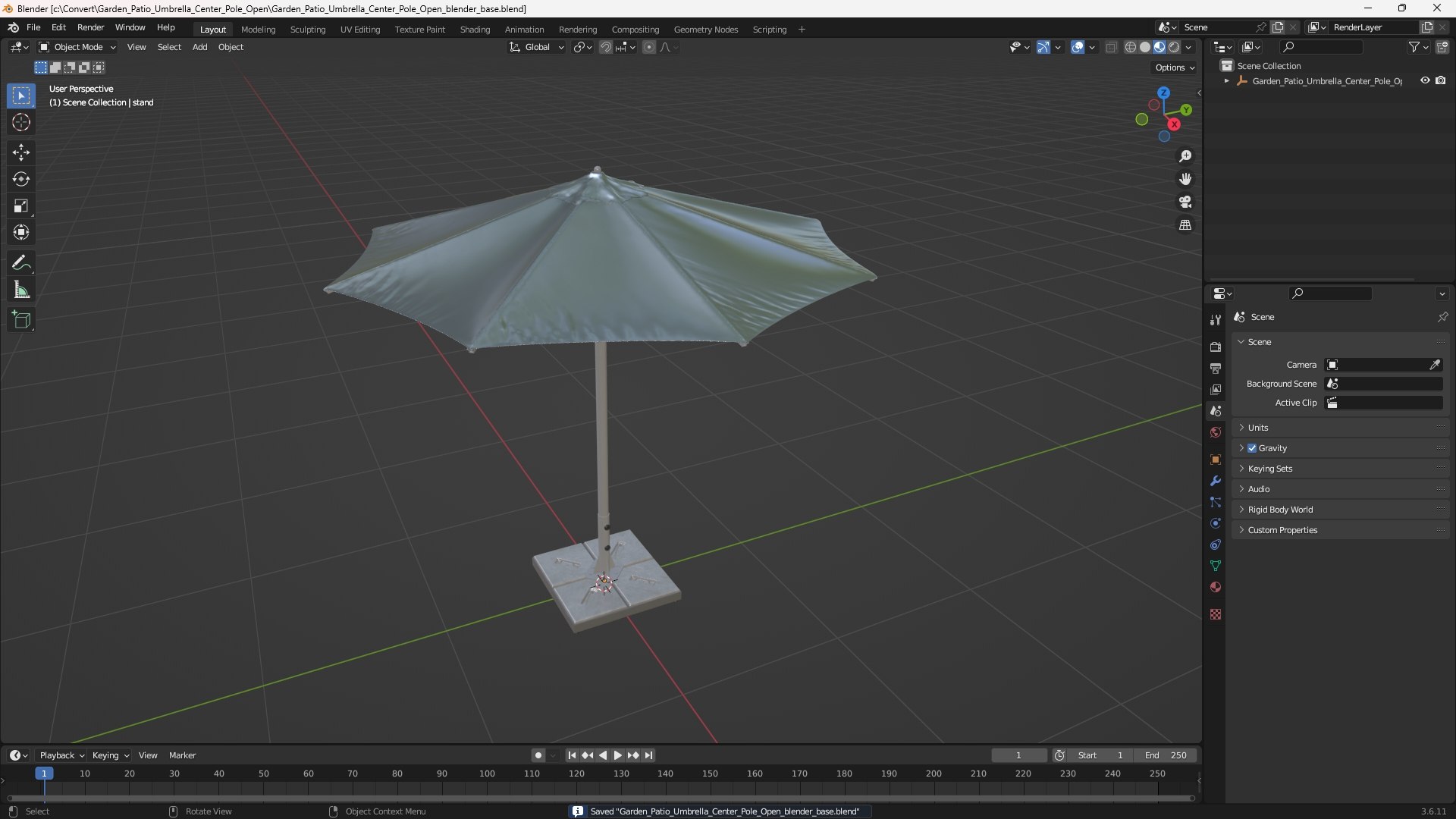 Garden Patio Umbrella Center Pole Open 3D model https://p.turbosquid.com/ts-thumb/tC/ucboK4/Yj/garden_patio_umbrella_center_pole_open_1001/jpg/1768863634/1920x1080/fit_q87/7181670a596453b253febc1ba2d3e22d95c3799b/garden_patio_umbrella_center_pole_open_1001.jpg