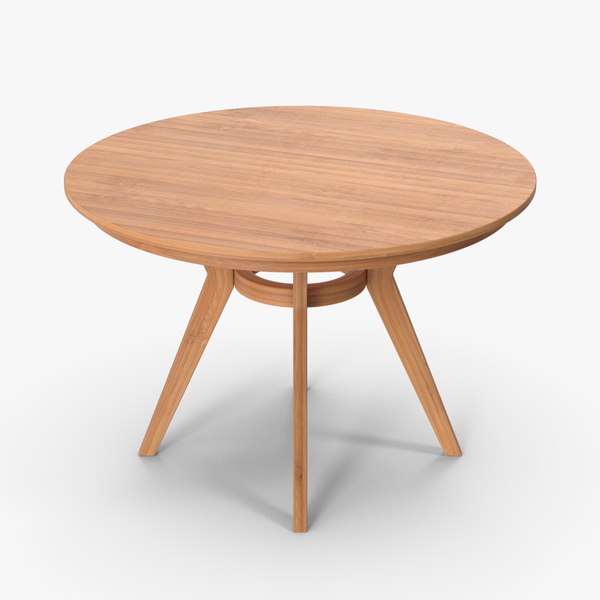 Wooden Ring Table 3D