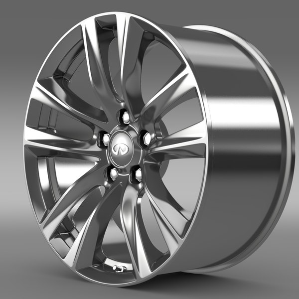 infiniti q70 hybrid rim 3d model