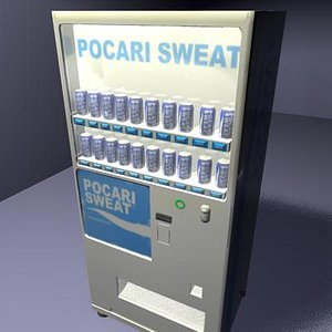 vending machine japanese pocari 3d ma