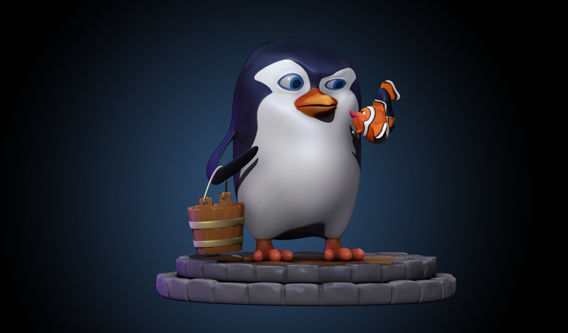 3D penguin clownfish model https://p.turbosquid.com/ts-thumb/tD/6z5uSc/uBxPEQNa/penguenson/png/1546634085/1920x1080/fit_q87/fa256a766d2d2e6147f517c5c6f9fccf6e6158db/penguenson.jpg