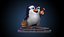 Cartoon-Pinguin und Clownfish
