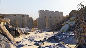 3D model Egypt Canyon Temple