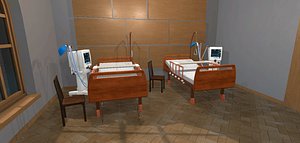 vr hospital ward - 3D