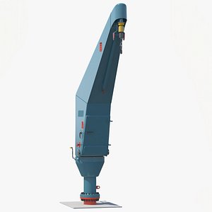 Crane for Offshore Platform Rigged for Cinema 4D 3D model