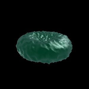3d model of blood cell dead