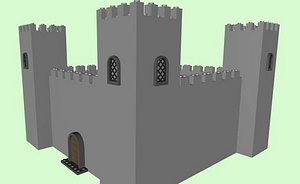 3d model lego castle