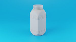 Plastic Bottle 200 ml 3D
