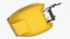 Compact Research Sub with Robotic Arm Yellow Rigged 3D