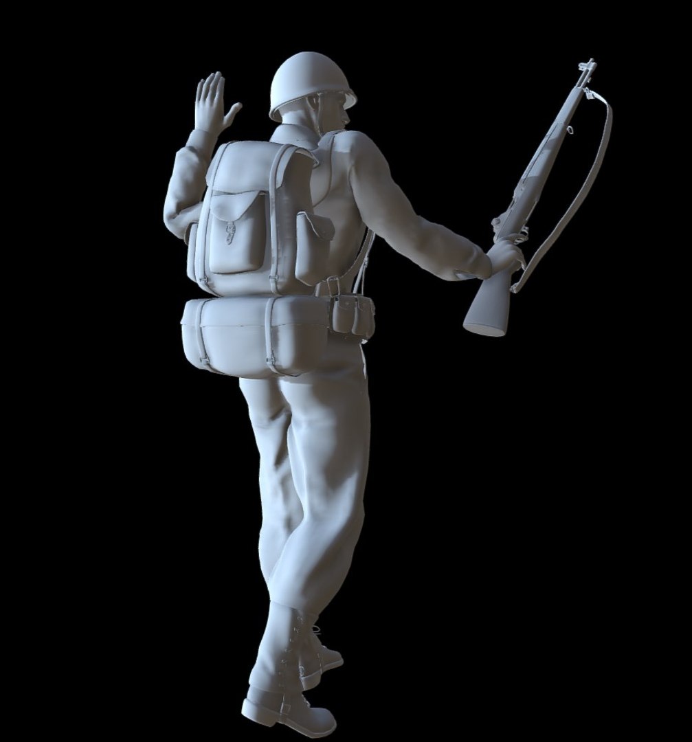 Soldier ww2 printable 3D model - TurboSquid 1563122