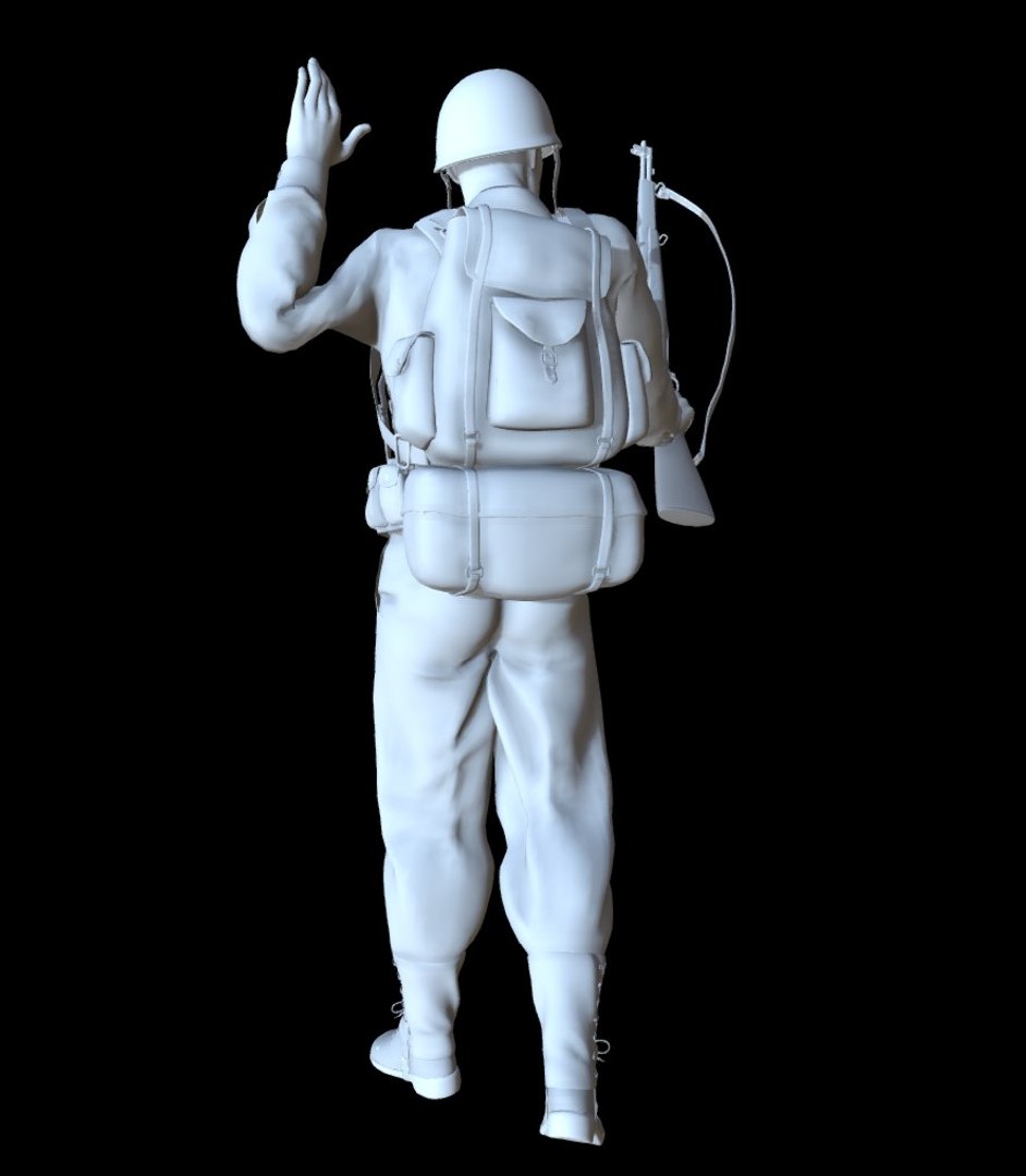 Soldier ww2 printable 3D model - TurboSquid 1563122